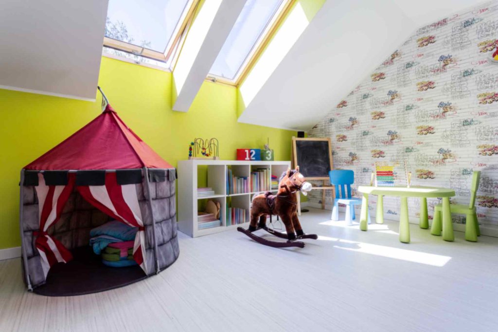 Loft conversion playroom